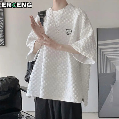 Short-sleeved T-shirt for Men Trendy Brand Simple and Versatile Loose Fit for Summer Short Sleeves Hong Kong Style