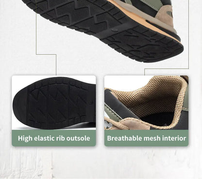 Waterproof Work Safety Shoes Steel Toe Cap Reflective Strip Indestructible Anti-smash Men Sneakers Construction Male Footwear