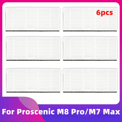 Fit For Proscenic M8 Pro M7 Max Robot Vacuum Cleaner Main Roller Side Brush Hepa Filter Mop Cloth Rag Dust Bag Replacement Part