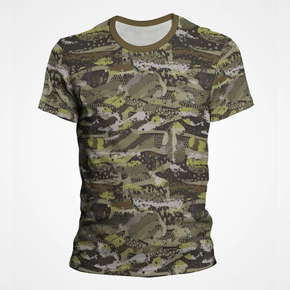Camouflage T-Shirt Men Clothes Outdoor Fashion Casual O Neck Short Sleeve Tee Summer Streetwear Oversized Sport Military T Shirt