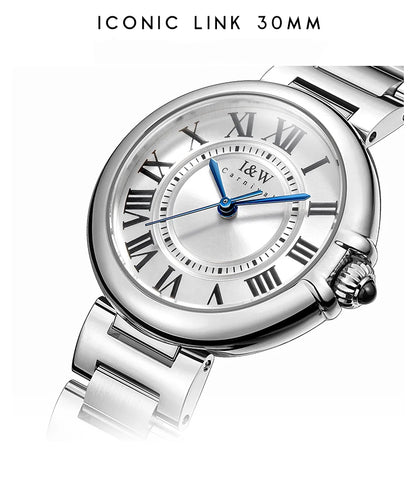 Relogio Feminino Switzerland I&W 2022 New Women Quartz Watches Sapphire Glass Waterproof 316L Stainless Steel Watch for Women