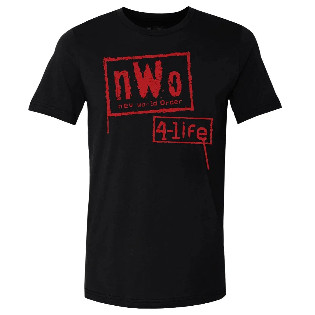 Wrestler Black nWo Retro Graphic T-shirt for Men Women Oversized Men's  T Shirt Casual  Short-sleeve Tops Tees Clothing