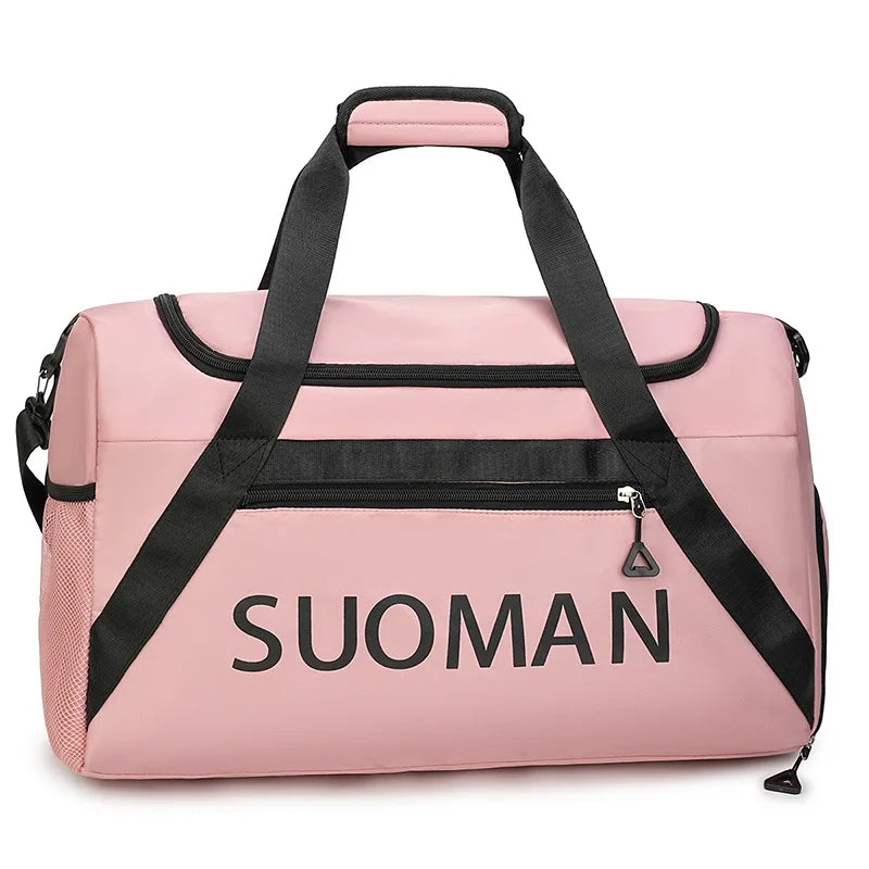 Fitness Handbag Gym Sport Tote Bag Large Capacity Shoulder Portable Luggage Bag Outdoor Travel Storage Women's Crossbody Bag