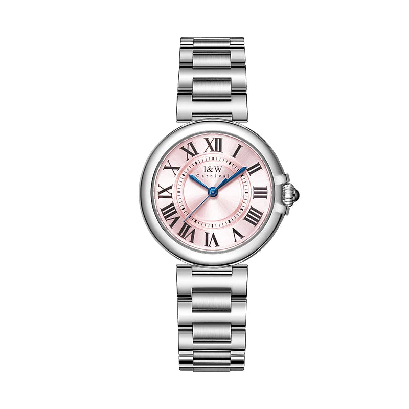 Relogio Feminino Switzerland I&W 2022 New Women Quartz Watches Sapphire Glass Waterproof 316L Stainless Steel Watch for Women