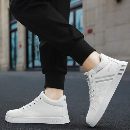 Fashion Men's Casual Shoes Autumn High-Top Vulcanized Shoes for Mens Non-Slip Wear-resistant Men Sneakers Winter Tenis Masculino