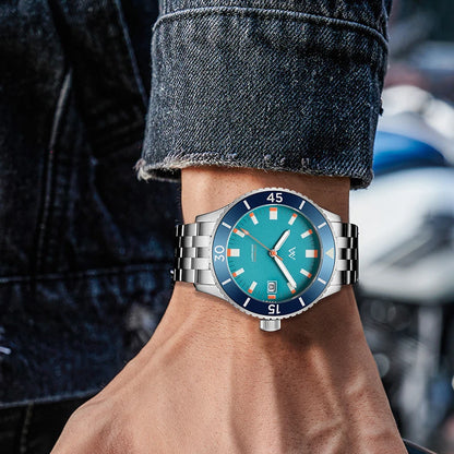 WM Watch NH35 Automatic Mechanical Watch Men Sapphire AR Coated 200M Water Resistant Ceramic Bezel Welly Merck Watches 203M-WM