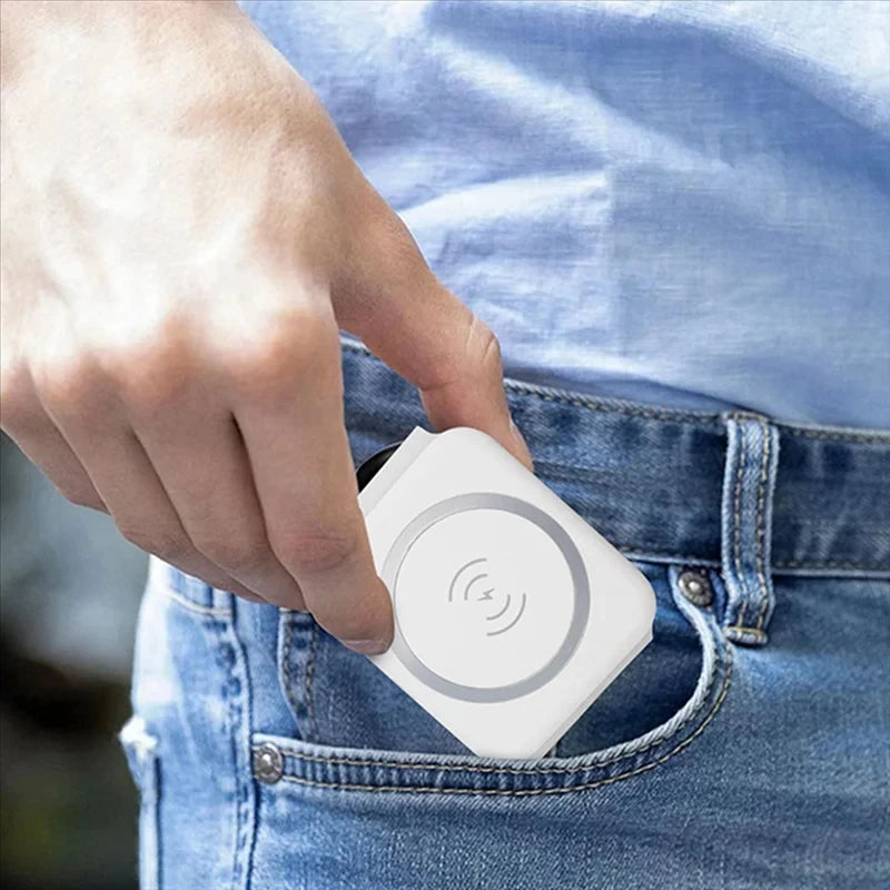 Three-in-one Magnetic Wireless Charger Desktop Three-fold Wireless Charger Is Suitable For Pingguo Mobile Phone Headset Watch