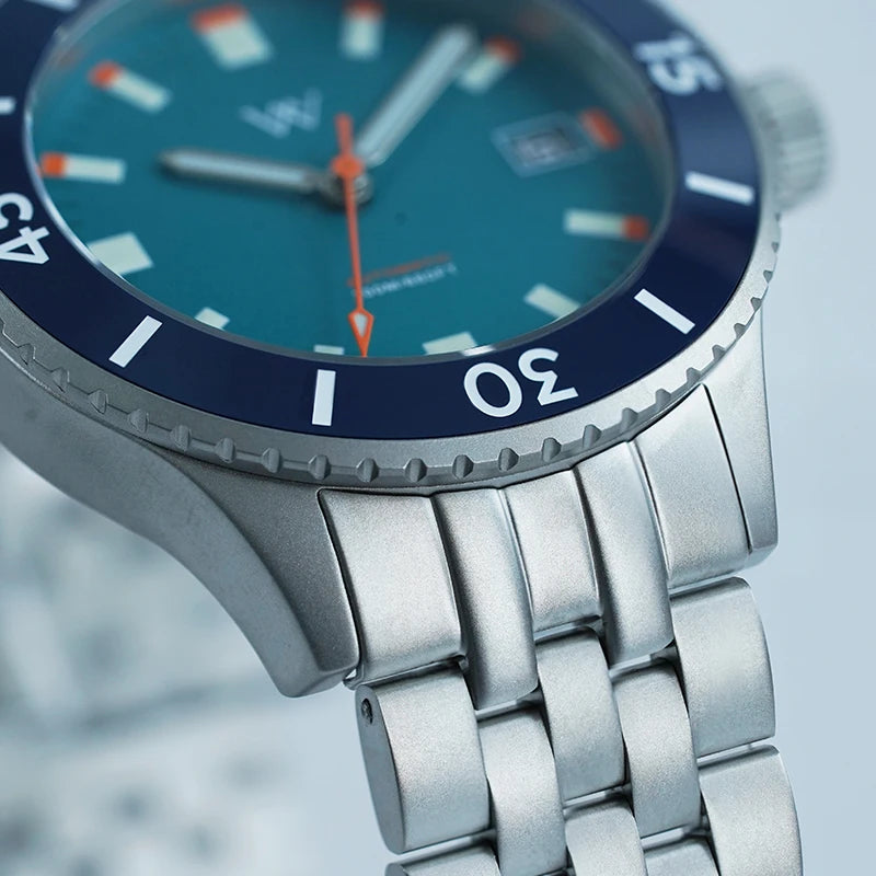 WM Watch NH35 Automatic Mechanical Watch Men Sapphire AR Coated 200M Water Resistant Ceramic Bezel Welly Merck Watches 203M-WM