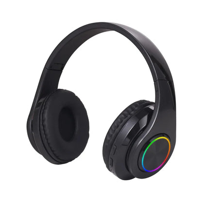 Wireless Bluetooth 5.0 Headphone With Microphone On-Ear Headset Stereo Sound Earphones Sports Gaming Foldable Headphones Game
