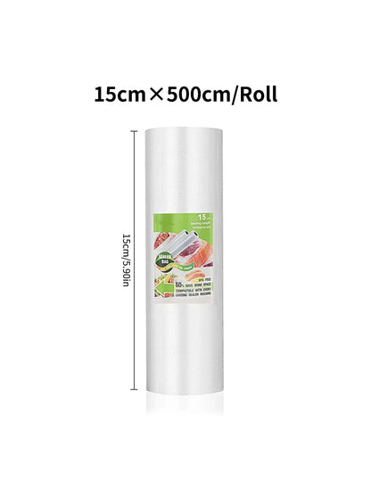 Single Roll Length 500cm, Textured Roll Bag, Vacuum Compression Bag, Single-sided Mesh Food Vacuum Packaging Roll Bag