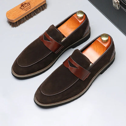 Men's Casual Business Shoes Mens Classic British Style Penny Loafers Moccasins Fashion Party Wedding Flats for Men