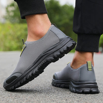2025 Men’s Minimalist Shoes Fashionable Breathable Mesh Anti Slip Walking Shoes Summer Lightweight Breathable Walking Sneakers