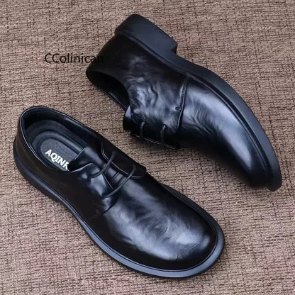 Handmade New British Classic Business Causal Leather Shoes For Men's Black Hombre Daily Teenagers Dress Banquet Ceremony Loafers
