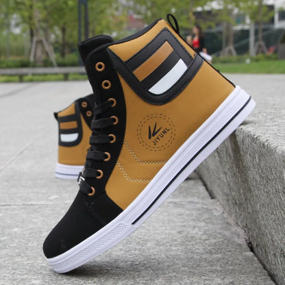 Big Size 39-48 Men's Casual Shoes New High top Sneakers Fashion Designer Platform Flats Shoes Outdoor Tennis Training Shoes Men
