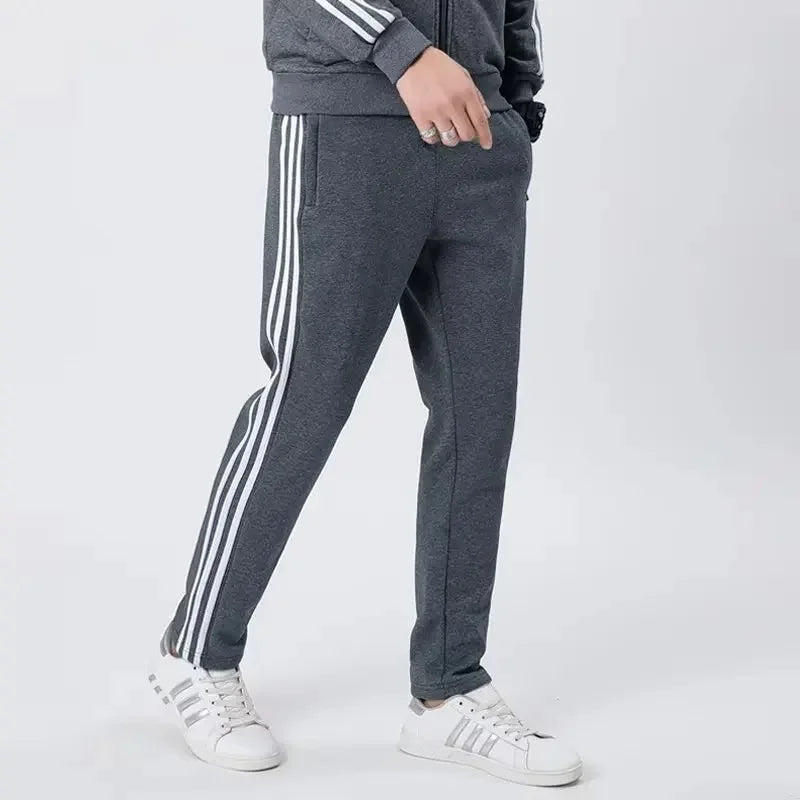 Slimming Straight Leg Sports Pants Women's Loose Casual High Waist Wide Leg Three Bar Student Long Trousers Autumn New Arrival