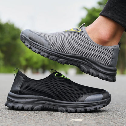 2025 Men’s Minimalist Shoes Fashionable Breathable Mesh Anti Slip Walking Shoes Summer Lightweight Breathable Walking Sneakers