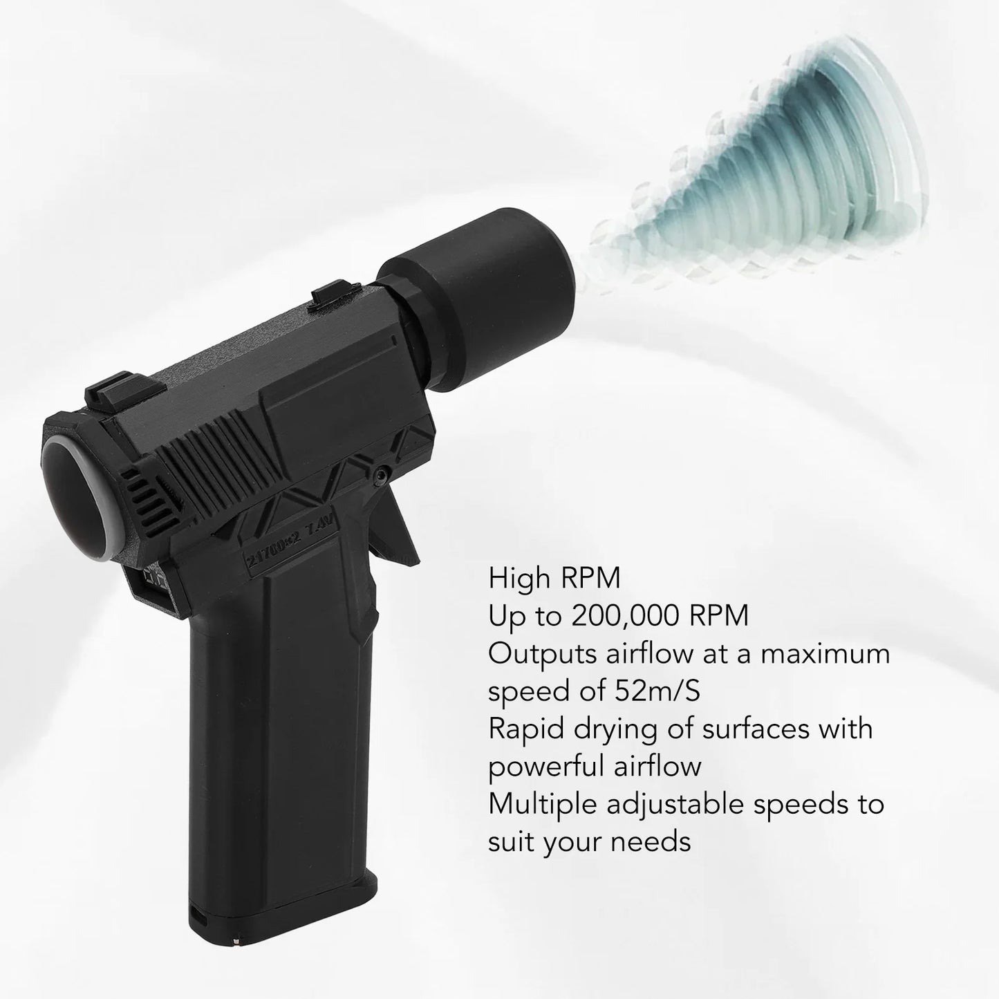 Electric Dust Blower Multifunctional Electric Air Duster Long Endurance Efficient 200000RPM for Lens for Computer for Outdoor