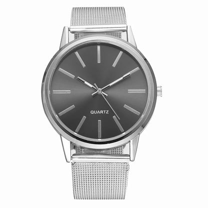 Fashion Women Watches Luxury Metal Analog Quartz Wristwatch Sliver Mesh Belt Simple Elegant Ladies Watch Relogio Feminino