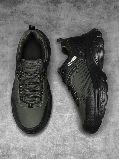 Men's Hiking Shoes Outdoor Trainers Lace-Up Climbing Shoes Men Trekking Sneakers Anti-Slip Hunting Sneakers