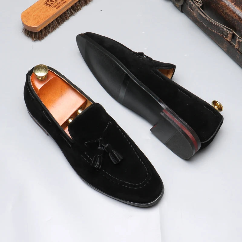 Men's Casual Business Shoes Mens Classic British Style Penny Loafers Moccasins Fashion Party Wedding Flats for Men