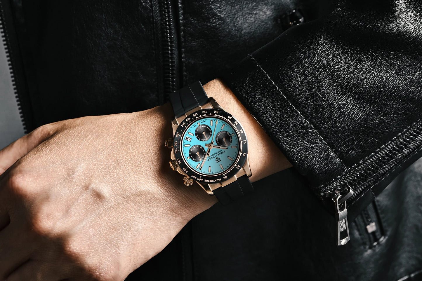 PAGANI DESIGN Watches Meteorite Surface Luxury Quartz Watches For Men Stainless Steel Waterproof Chronograph AR Sapphire Crystal