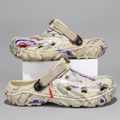 Plus Size 46 47 Men's Summer Clogs Sandals Eva Slippers Men Fashion New Flat Sandals Men Women Leisure Slides Men Casual Shoes