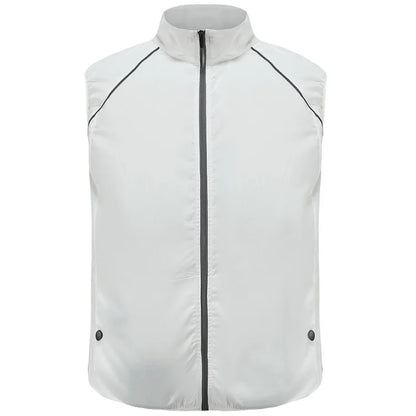 Fashion Men's Summer Air Conditioning Clothing Fan Cooling Vest USB Charging Cooling Sports Men's Outdoor Jacket Plus Size M-4XL