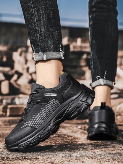 Men's Hiking Shoes Outdoor Trainers Lace-Up Climbing Shoes Men Trekking Sneakers Anti-Slip Hunting Sneakers