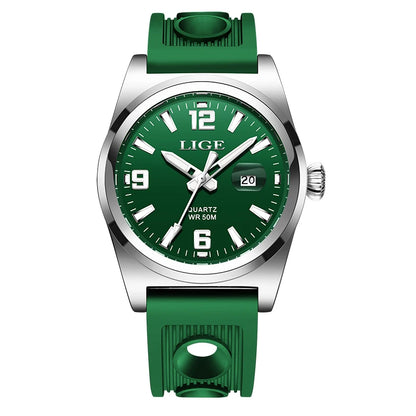 LIGE Man Watch Fashion Military Sport Quartz Calendar Watches for Men Waterproof Luminous Business Male Clock Relogio Masculino