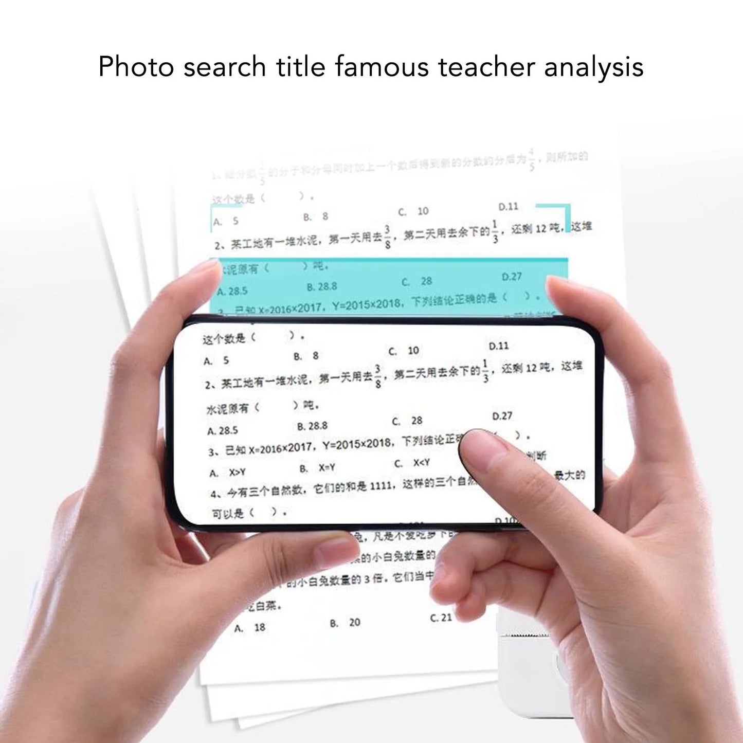 Portable X33Thermal Printer Inkless Pocket Printer with APP for Pictures Retro Style Photos Receipts Notes Lists Label Memo QR