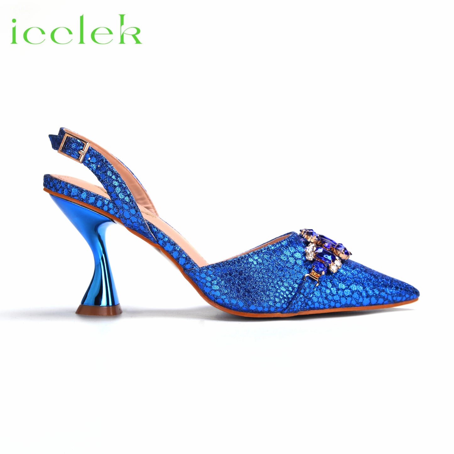 New Arrivals Special Design Pink Color African Women Shoes and Bag Set Pointed Toe Sandals for Wedding Party