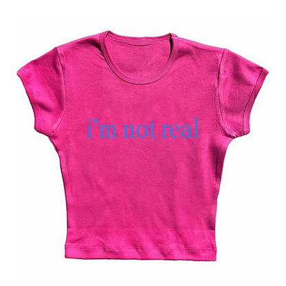 Letter Print T-Shirt Y2k Harajuku Summer Casual Short Sleeve Gothic Slim Crop Top Vintage Women Streetwear Sexy Grunge Fairy Tee