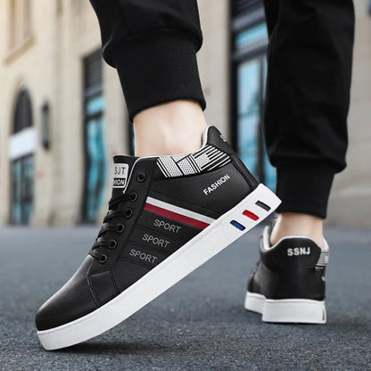 Fashion Men's Casual Shoes Autumn High-Top Vulcanized Shoes for Mens Non-Slip Wear-resistant Men Sneakers Winter Tenis Masculino