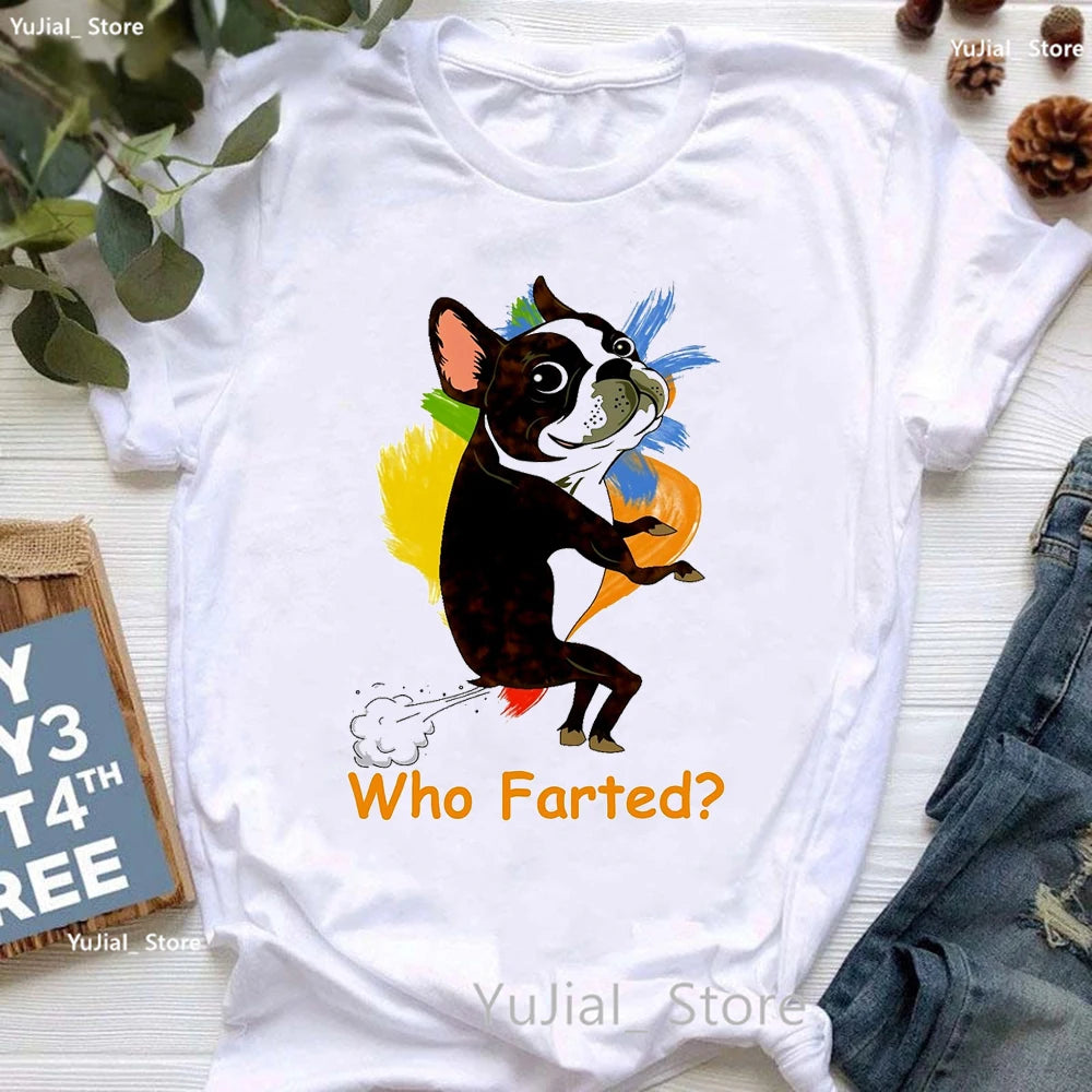 Boston Terrier Sugar Skull Animal Print T Shirt Girls Watercolor Dog Lover Tshirt Women Summer Fashion Tops Tee Shirt Femme