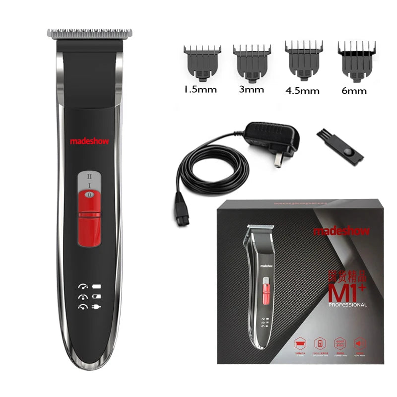 Professional Hair Clippers Madeshow M1 Hair Trimmer for Men Cordless Finishing Hair cutting Machine For Barbers Beard Trimmer