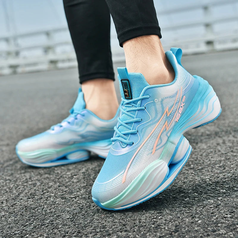 Running Shoes Men High Quality Outdoor Soft Sole Cushioning Training Jogging Sneakers Mesh Lace-up Sports Shoes for Men