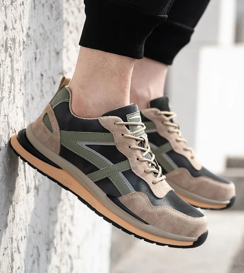Waterproof Work Safety Shoes Steel Toe Cap Reflective Strip Indestructible Anti-smash Men Sneakers Construction Male Footwear