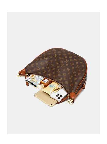 Mkf Genuine Crescent Bag 2025 New Presbyopic Large Capacity High-End Original Accessible Luxury Fashion Single Shoulder Crossbody Armpit Bag