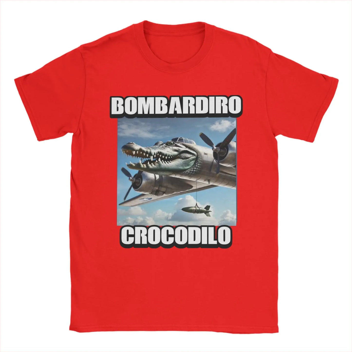 Women Print Bombardiro Crocodilo Crocodile Plane Bomber T Shirt Tee Women T-shirts Clothes Graphic T Shirts