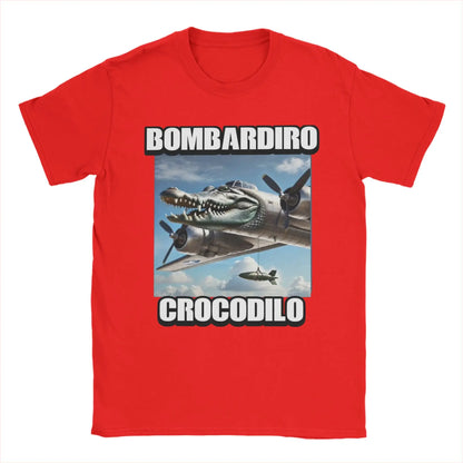 Women Print Bombardiro Crocodilo Crocodile Plane Bomber T Shirt Tee Women T-shirts Clothes Graphic T Shirts