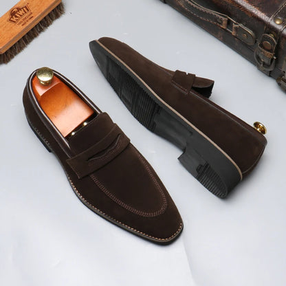 Men's Casual Business Shoes Mens Classic British Style Penny Loafers Moccasins Fashion Party Wedding Flats for Men