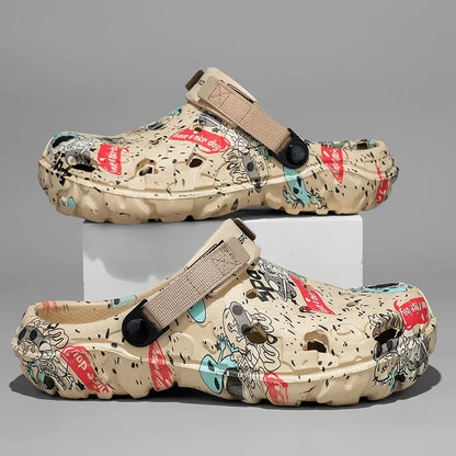 Plus Size 46 47 Men's Summer Clogs Sandals Eva Slippers Men Fashion New Flat Sandals Men Women Leisure Slides Men Casual Shoes