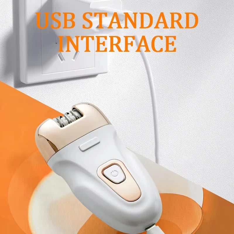 Kemei KM-7102 Electric Hair Removal Device Women's Shaver Personal Hair Removal Device Hair Puller Hair Removal Artifact white