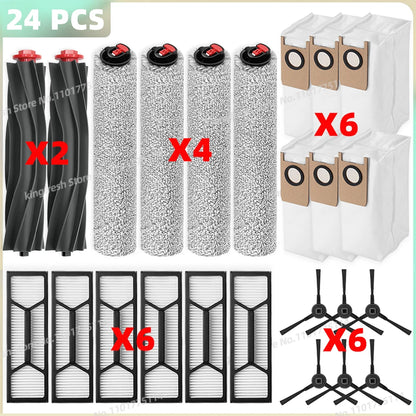 Compatible For ( Eufy Omni S1 Pro / Omni S1 ) Vacuum Parts Main Roller Side Brush Mop Cloth HEPA Filter Dust Bag Accessories
