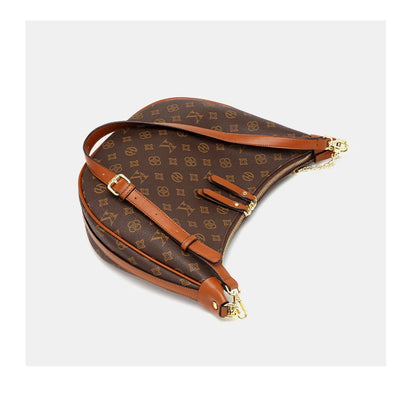 Mkf Genuine Crescent Bag 2025 New Presbyopic Large Capacity High-End Original Accessible Luxury Fashion Single Shoulder Crossbody Armpit Bag