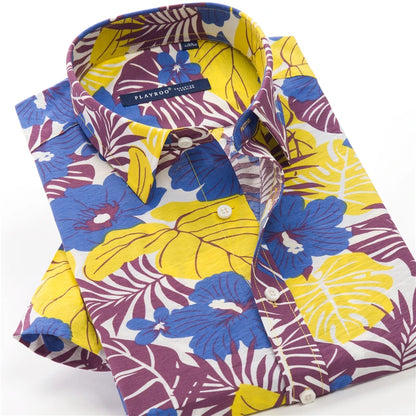 Plus Size 5XL 6XL 7XL 8XL 9XL 10XL  Mens Short Sleeve Print Shirt 2021 Summer New Men's Floral Hawaiian Shirts Casual Loose Tops