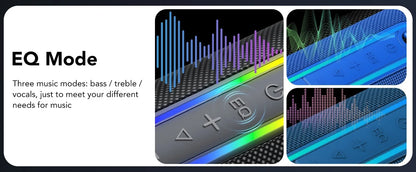 Bluetooth Speakers, Portable Wireless Speaker with 30W Loud Stereo Sound, BT5.4, IP7 Waterproof, 24H Playtime, Portable Speaker