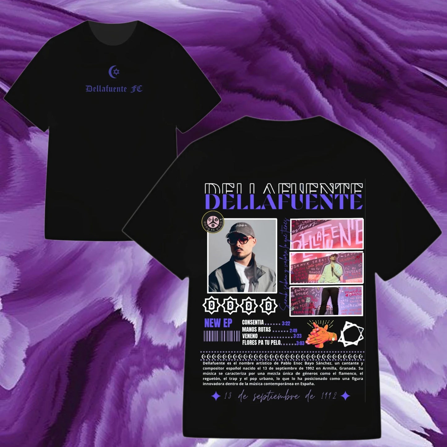 Summer Women T-shirts Dellafuente Print T-shirt Casual Overszied Y2k Casual Cotton Clothes Short Sleeve High Quality Female Top