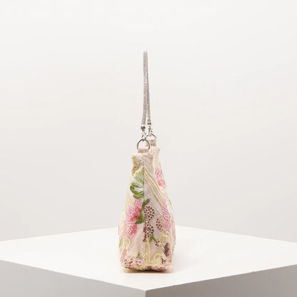 Floral Bag，Bridal Patry，Sequin Bag，Premium Style  Shoulder Bag For Women，Prom Accessories，Wedding Items，Bag For Women Elegant