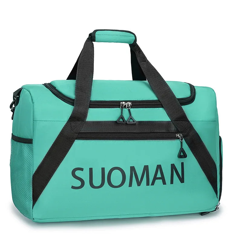 Fitness Handbag Gym Sport Tote Bag Large Capacity Shoulder Portable Luggage Bag Outdoor Travel Storage Women's Crossbody Bag